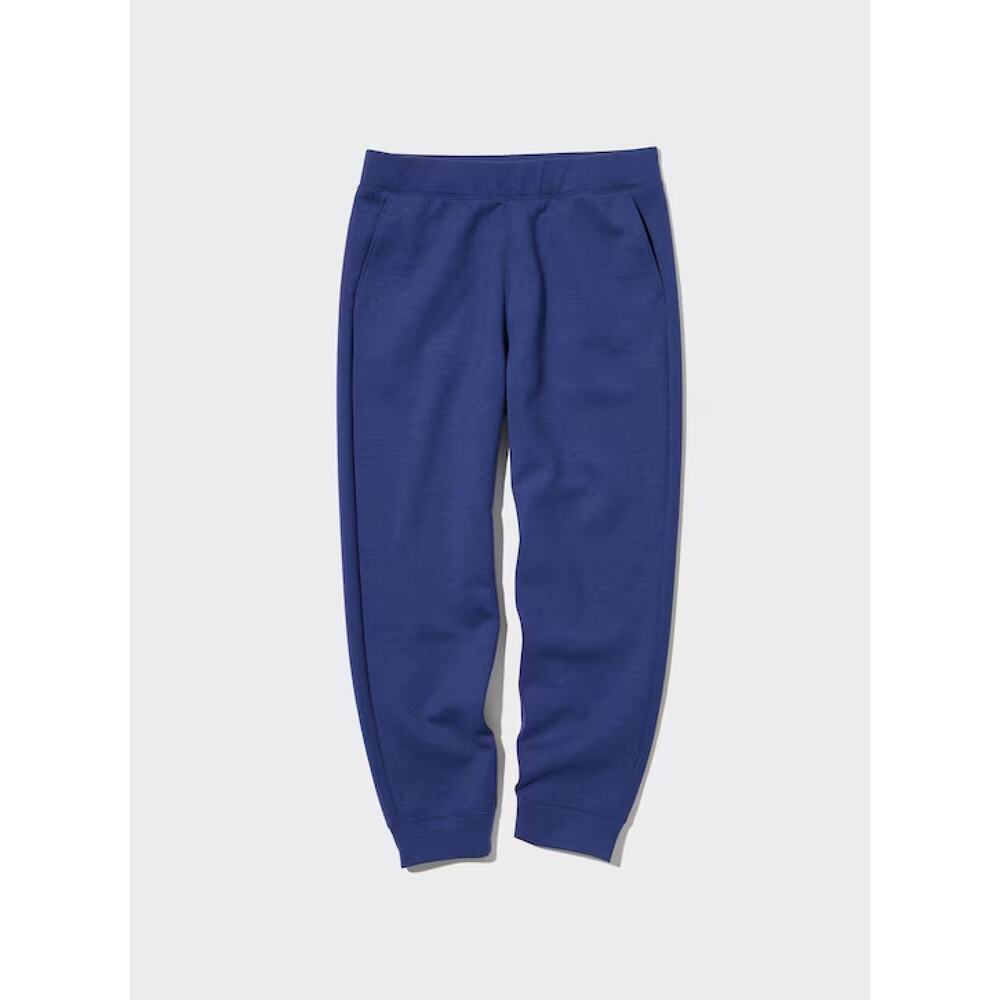Uniqlo Men’s Navy Jogger Pants Size L – Elastic Waist Lounge Pants w/ Zip Pocket